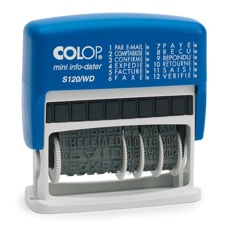 Colop S 120/WD Mini Dateur Multiformules — tampon à personnaliser