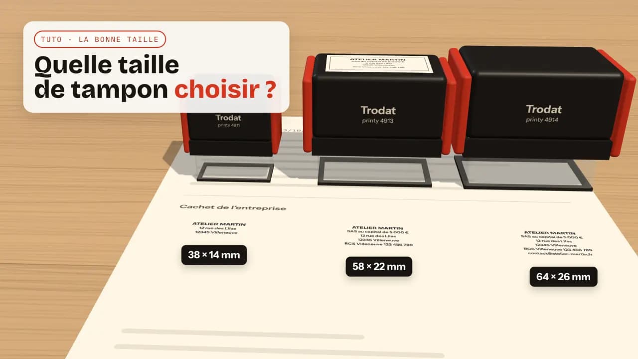 Quelle taille de tampon choisir selon le nombre de lignes